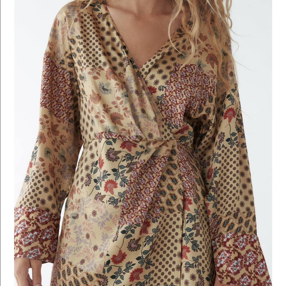 ZARA Bloggers Fav Printed Jumpsuit Dress XS,S - Picture 2 of 6
